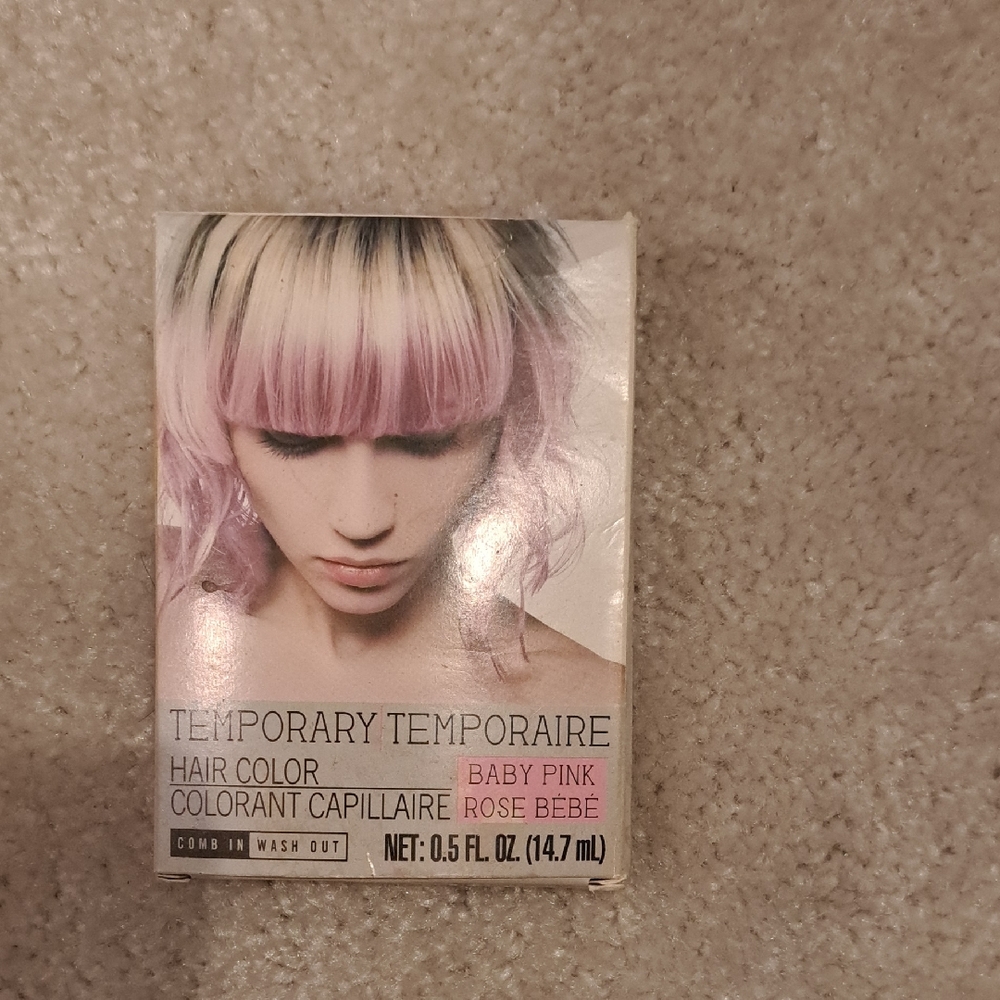 Temporary Hair Color in Baby Pink, Green & Purple NEW